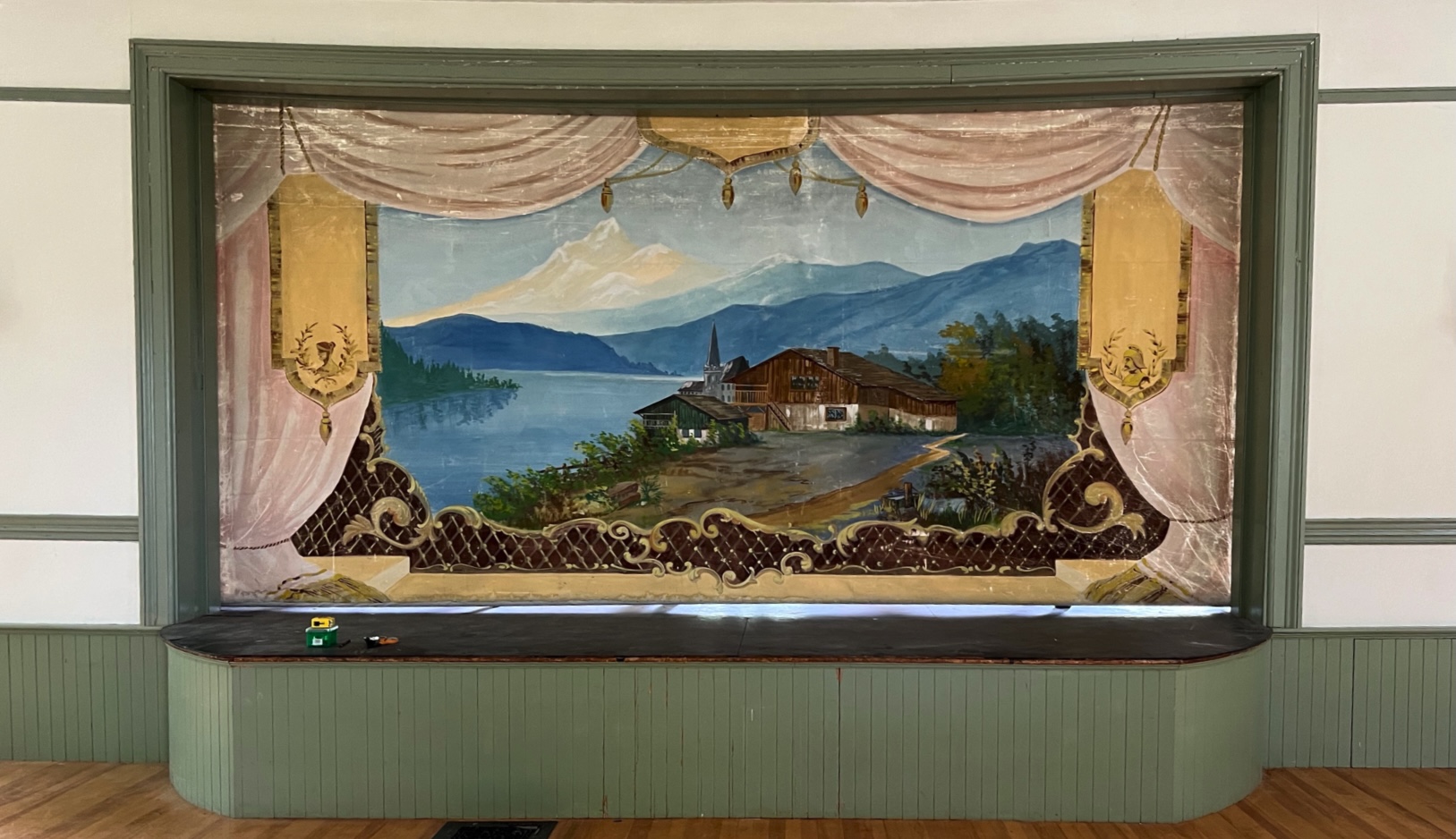 The 1892 Grand Drape Stage Curtain Rises